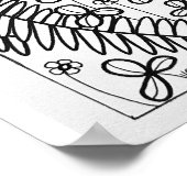 16"x 20" Schlafen Fennec Fox Färbung Poster (Ecke)