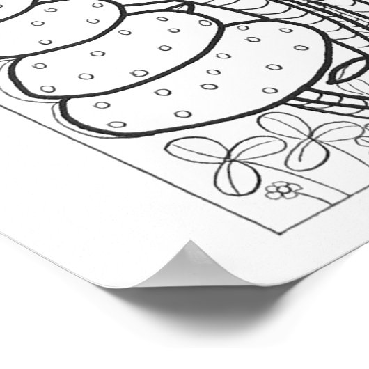 16"x 20" Toad mit Fantasy-Blume-Färbung Poster (Ecke)