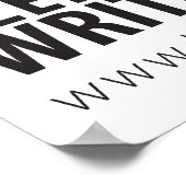 16" x 20" Wann schreiben Sie Poster (Ecke)