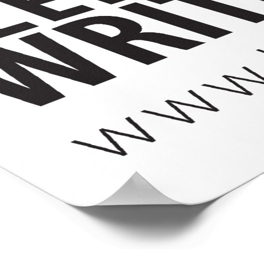 16" x 20" Wann schreiben Sie Poster (Ecke)