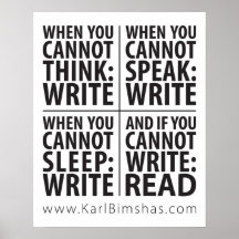 16" x 20" Wann schreiben Sie Poster