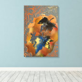 16" x 24" Foglie morte Leinwanddruck (Insitu (Holzboden))