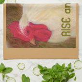 16" x 24" Huhn-Geschirrtuch Handtuch (Gefaltet)