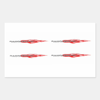 16 x Decal/Aufkleber-Blatt - RampageShop-Logo Rechteckiger Aufkleber