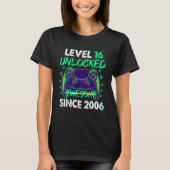 16 Year Old 16th Birthday Boy Level 16 Unlocked Aw T-Shirt (Vorderseite)