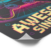 16 Year Old Boy Level 16 Gamer 2010 16th Birthday  Poster (Ecke)