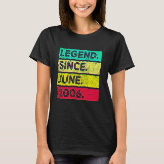 16 Years Old Vintage Legend Since June 2006 16th B T-Shirt