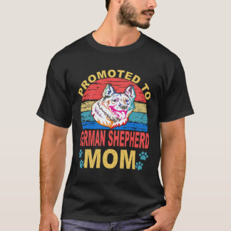 16 Zum Deutschen Schäferhund-Mama befördert Deutsc T-Shirt