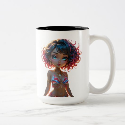 16A Dollz von: Svace - Serie 01 Zweifarbige Tasse (Rechts)