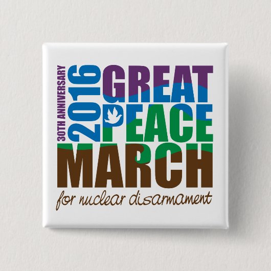 16GPM2-5SB 2-1/2" quadratischer Knopf Button (Vorderseite)