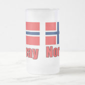 16oz mattierte Tasse Norwegen \ Flagge (Mittel)
