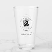 16oz-Pint-Glas mit dem Logo für kundenspezifische  Glas (Rückseite)