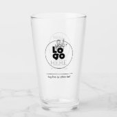 16oz-Pint-Glas mit dem Logo für kundenspezifische  Glas (Vorderseite)