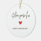 16th Anniversary – Sixteen Years of Us Keramik Ornament (Links)