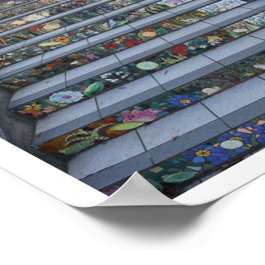 16th Avenue Tiled Steps #2-2 Poster (Ecke)