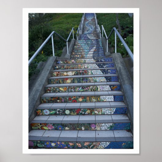 16th Avenue Tiled Steps #2-2 Poster (Vorne)