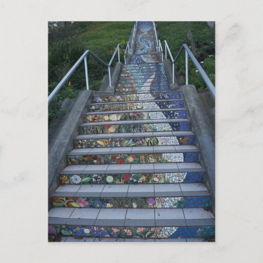 16th Avenue Tiled Steps #2 Postkarte (Vorderseite)
