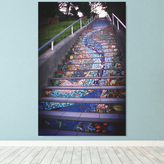16th Avenue Tiled Steps #3 Leinwand (Insitu (Holzboden))
