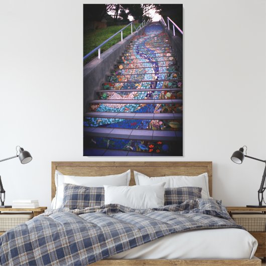 16th Avenue Tiled Steps #3 Leinwand (Insitu (Schlafzimmer))
