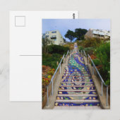 16th Avenue Tiled Steps #6-1 Postkarte (Vorne/Hinten)