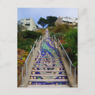 16th Avenue Tiled Steps #6-1 Postkarte