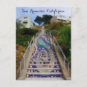 16th Avenue Tiled Steps #6-2 Postkarte (Vorderseite)
