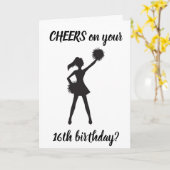 **16th BIRTHDAY** CHEERS to YOU!!!! Karte (Gelbe Blume)