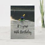 **16th BIRTHDAY** GET OUT-DO WHAT MAKES U HAPPY Karte<br><div class="desc">WAY TO GO AND SO HAPPY FOR YOU!!! SEND THIS COOL CARD TO **YOUR MALE FRIEND OR A BROTHER** WHO HAS JUST TURNED **21** AND HE LIKES TO BE OUT THERE ON THE LAKE!! THANKS FOR STOPPING BY ONE OF MY EIGHT STORES!!!</div>