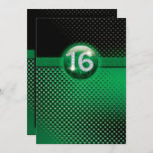 16th birthday party invitations - CUSTOMIZE Einladung (Vorne/Hinten)