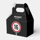 16th Birthday Speed Limit Geschenkschachtel (Vorderseite)