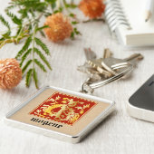 16th Century Mythic Creatures Decorative Capital I Schlüsselanhänger (Seite)