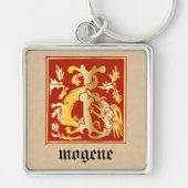 16th Century Mythic Creatures Decorative Capital I Schlüsselanhänger (Vorne)