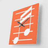 16th note 4 quadratische wanduhr (Winkel)