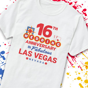 16th Wedding Anniversary Las Vegas Trip T-Shirt