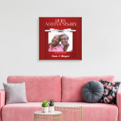16x16 Ruby 60th Anniversary Foto Name Leinwanddruck (Insitu (Wohnzimmer))