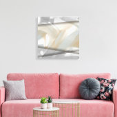 16x16" Sandy Tornado Trend Abstrakt Art Beige Leinwanddruck (Insitu (Wohnzimmer))