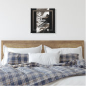 16x16" Terra’s Tender Whisper Abstract Brown Flowe Leinwanddruck (Insitu (Schlafzimmer))