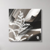 16x16" Terra’s Tender Whisper Abstract Brown Flowe Leinwanddruck (Vorderseite)