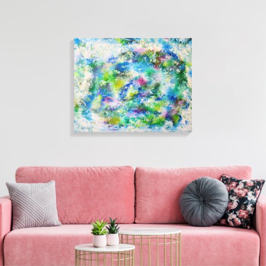 16x20 Abstrakt Art Meadow Leinwanddruck (Insitu (Wohnzimmer))