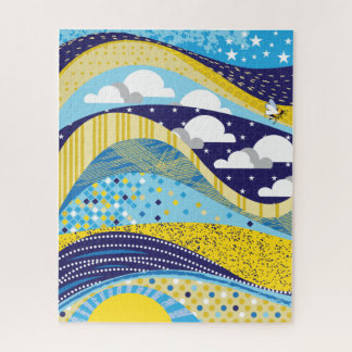 16x20 Abstraktes Sky Puzzle für Colorblinde