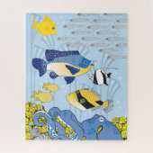 16x20 Art Deco Ocean Puzzle für Colorblinde (Vertikal)