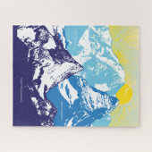 16x20 Berggipfel Puzzle für Colorblinde (Horizontal)