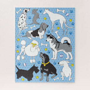 16x20 Dog Lovers Puzzle für Colorblinde