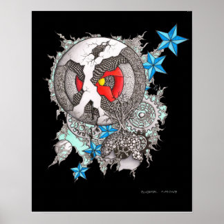 16X20 DRUCKEN VON "EIN TYP VERLIERT SEINEN HUT" Bg Poster