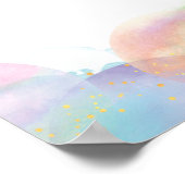 16x20" Farbenfrohe Regenbogenblase Begrüßung Gebur Poster (Ecke)