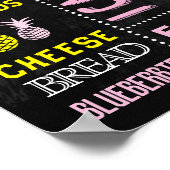 16x20" Flamingo Ananas Geburtstagsschild Poster (Ecke)