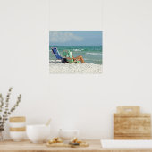 16x20 Leinwand Aquarellbilder am Strand Poster (Küche)