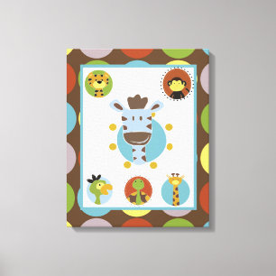 16x20 Leinwand Art Kinderzimmer Print Jungle Tales