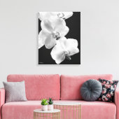 16X20 Orchideen in Schwarz-Weiß-Wrapped Canvas Art Leinwanddruck (Insitu (Wohnzimmer))