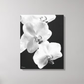 16X20 Orchideen in Schwarz-Weiß-Wrapped Canvas Art Leinwanddruck (Vorderseite)